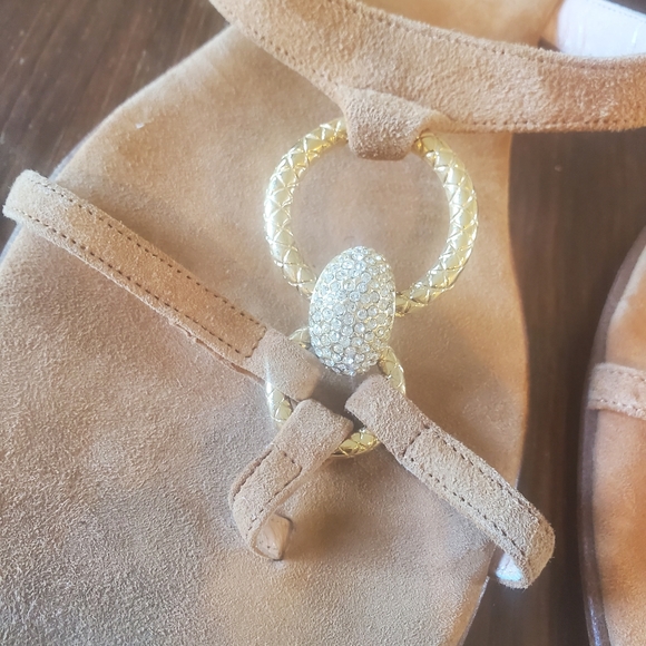 Il Sandalo NEW Italian suede sandals. Ladies size 8 - Picture 1 of 7